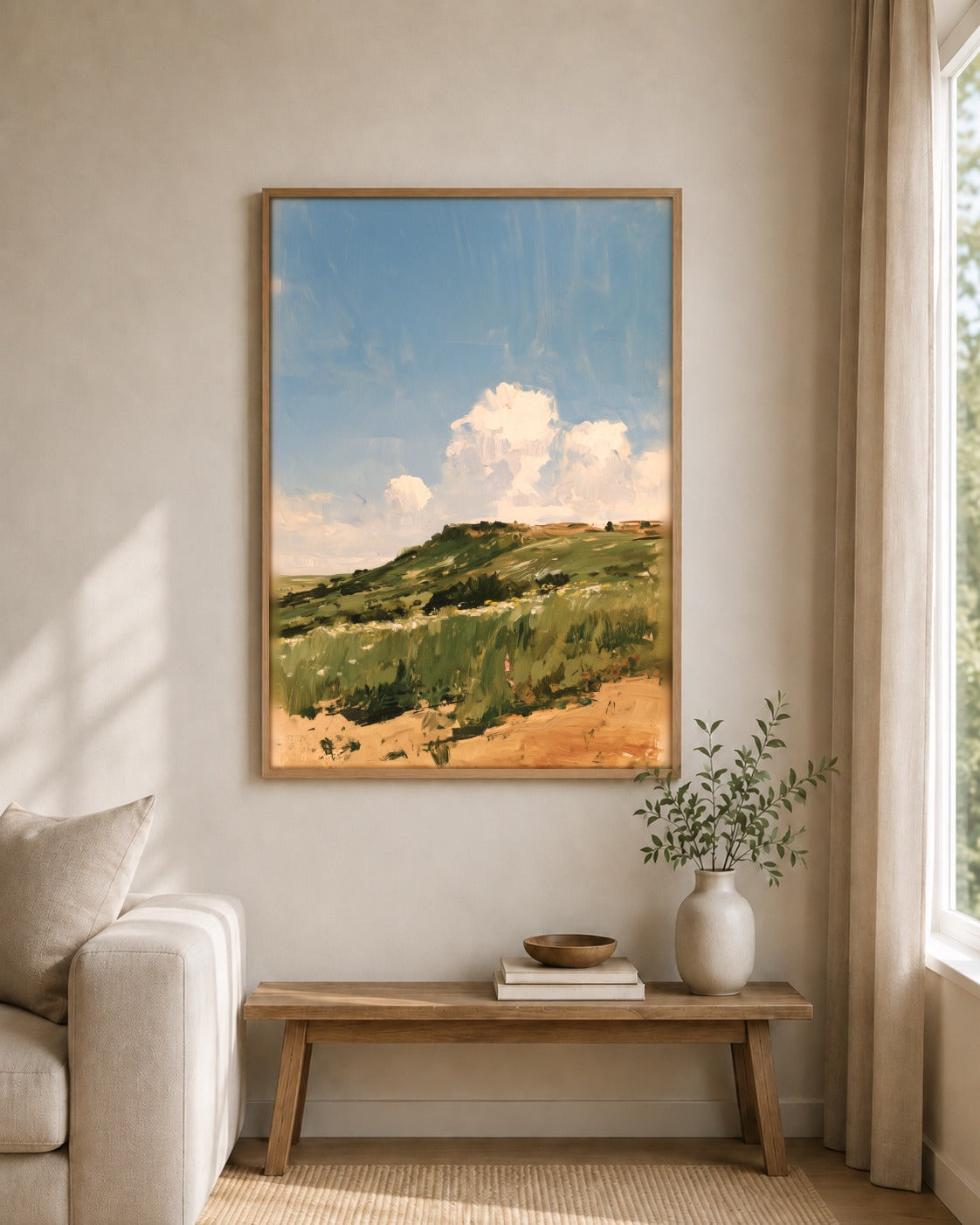 Beyond the Dunes coastal artwork interior view