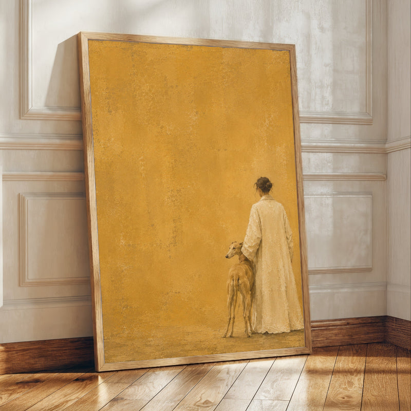 Kept | Greyhound & Figure Fine Art Print