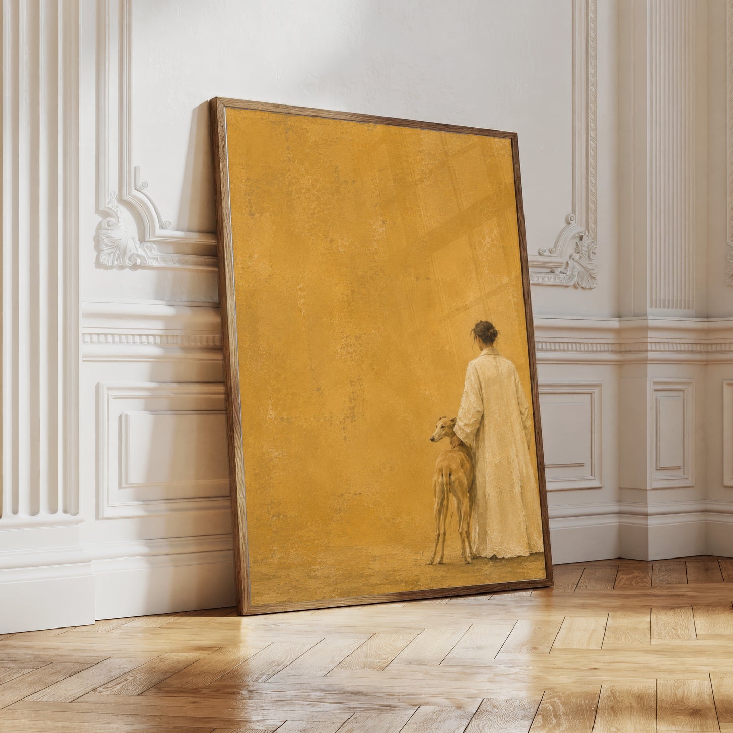 Kept | Greyhound & Figure Fine Art Print