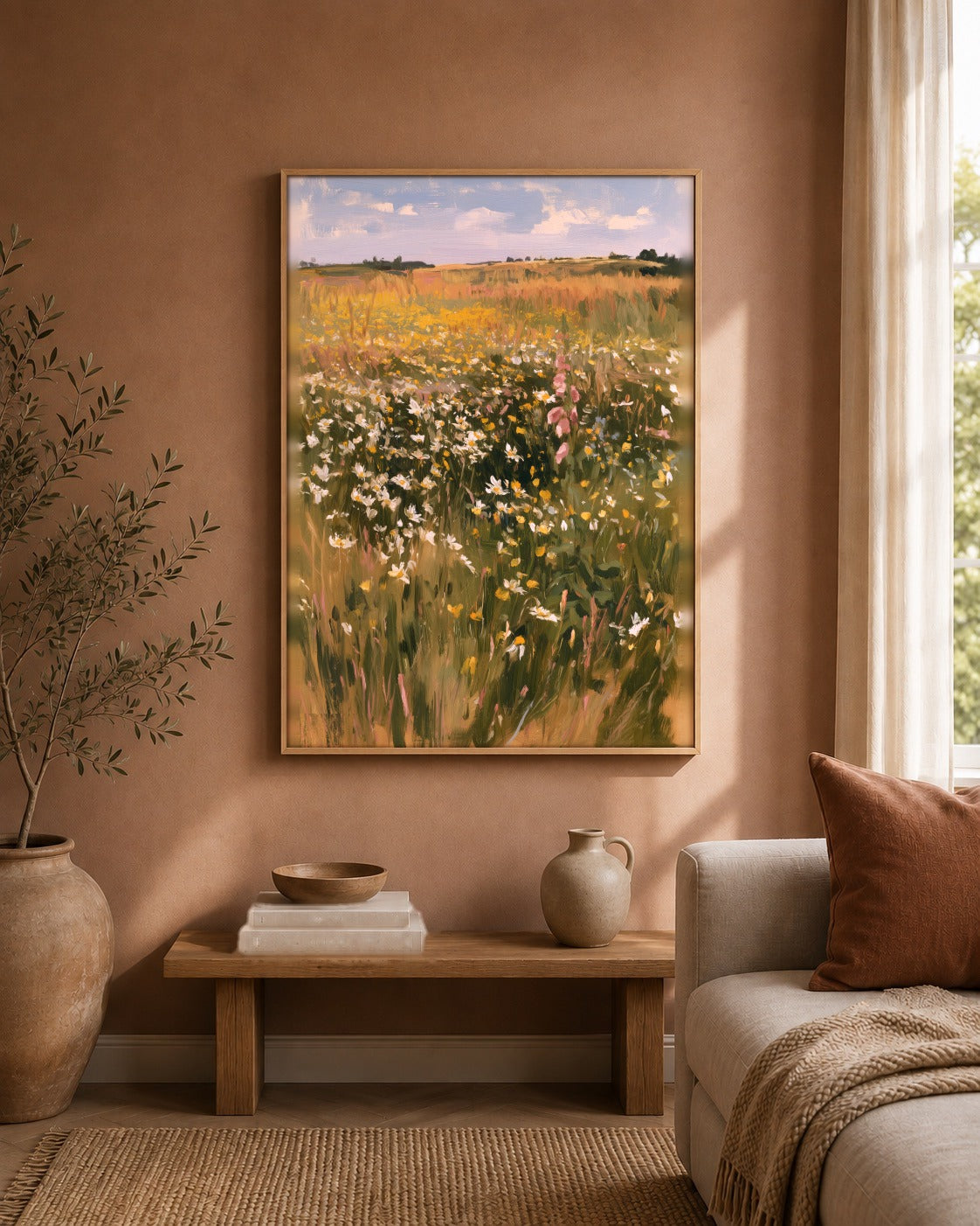 The Summer Meadow landscape artwork interior view