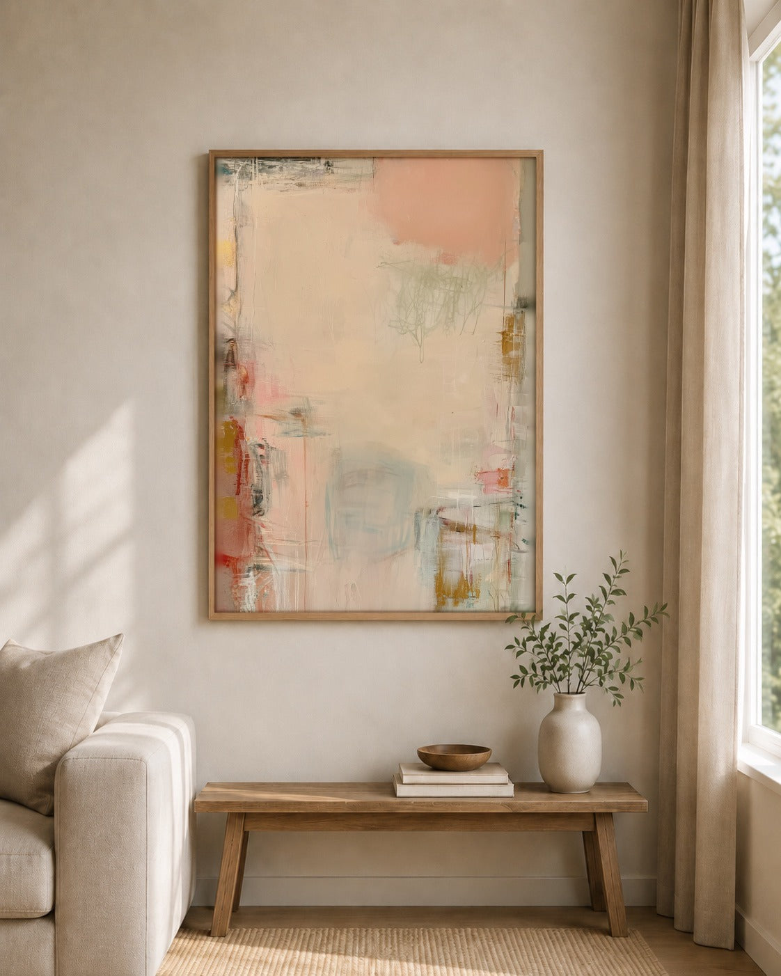 Soft Passage abstract artwork interior view