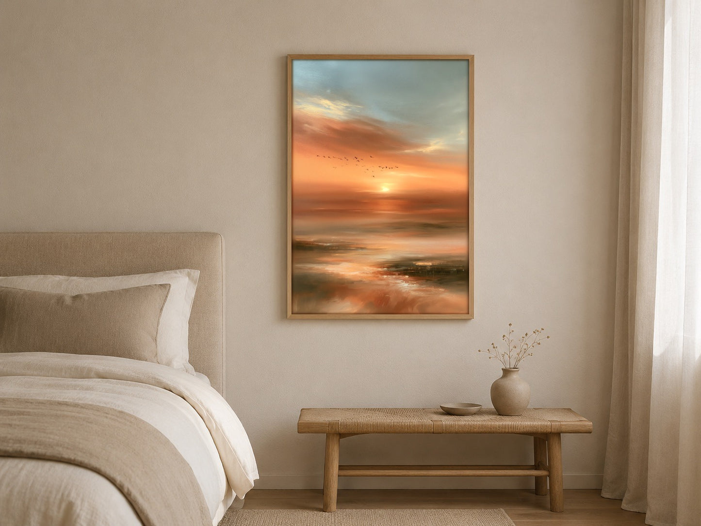 Evening Flight | Sunset Wall Art