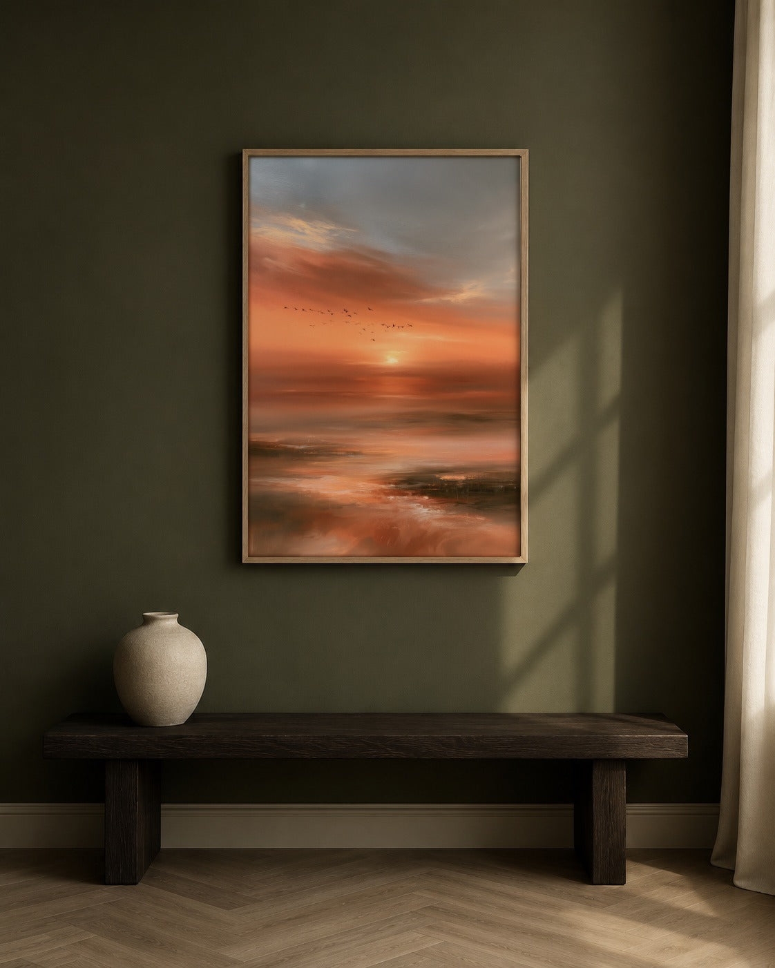 Evening Flight | Sunset Wall Art