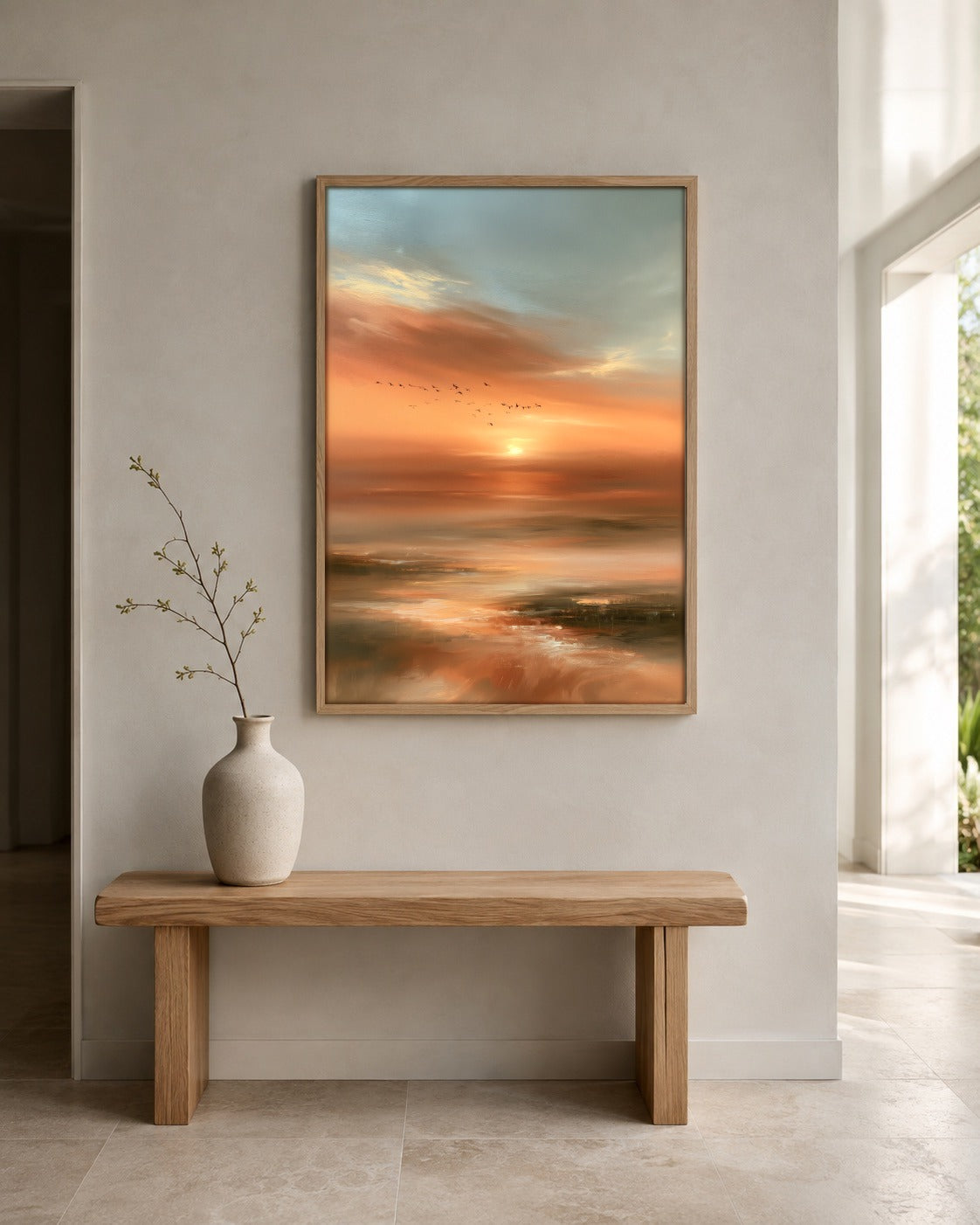 Evening Flight | Sunset Wall Art