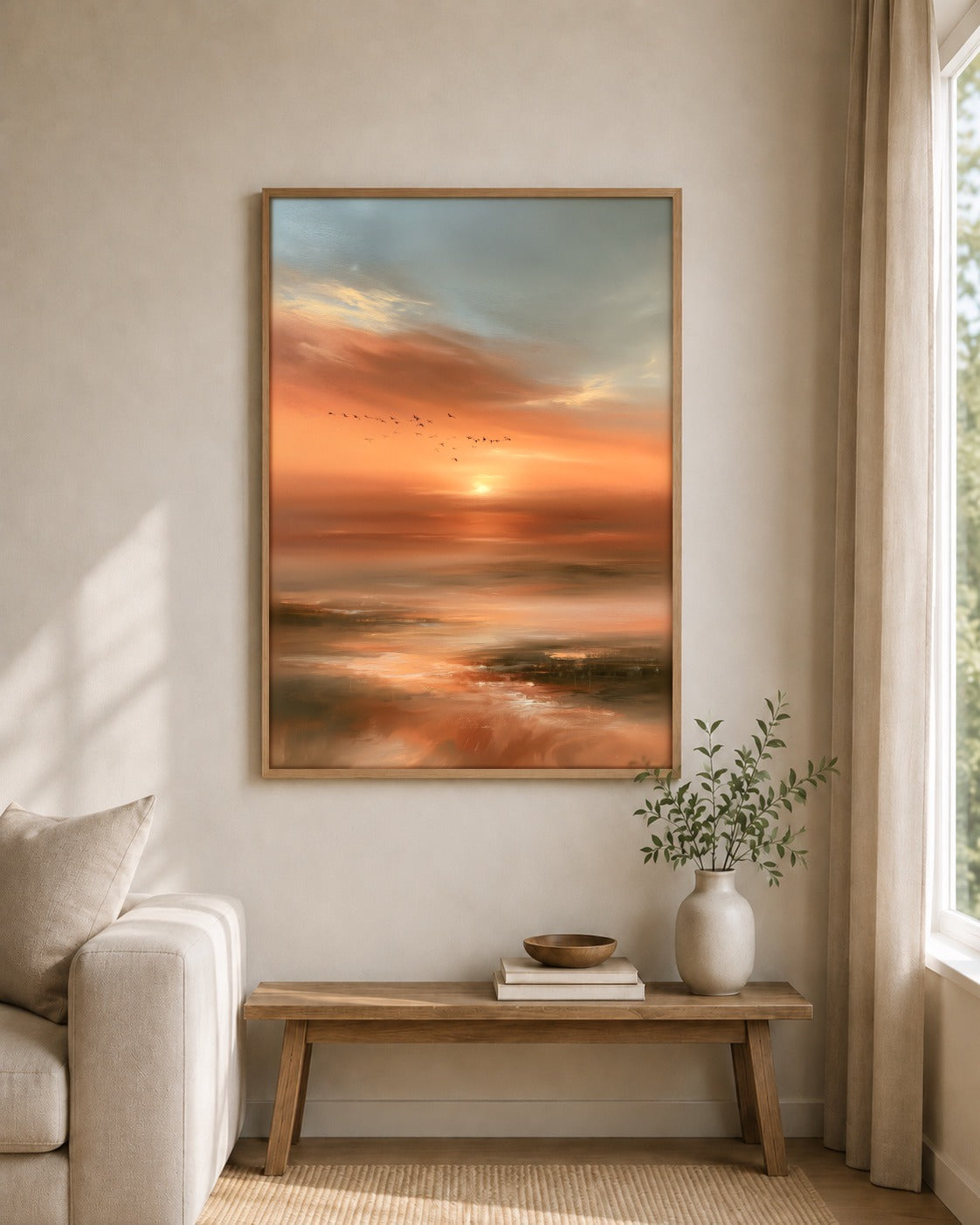 Evening Flight | Sunset Wall Art