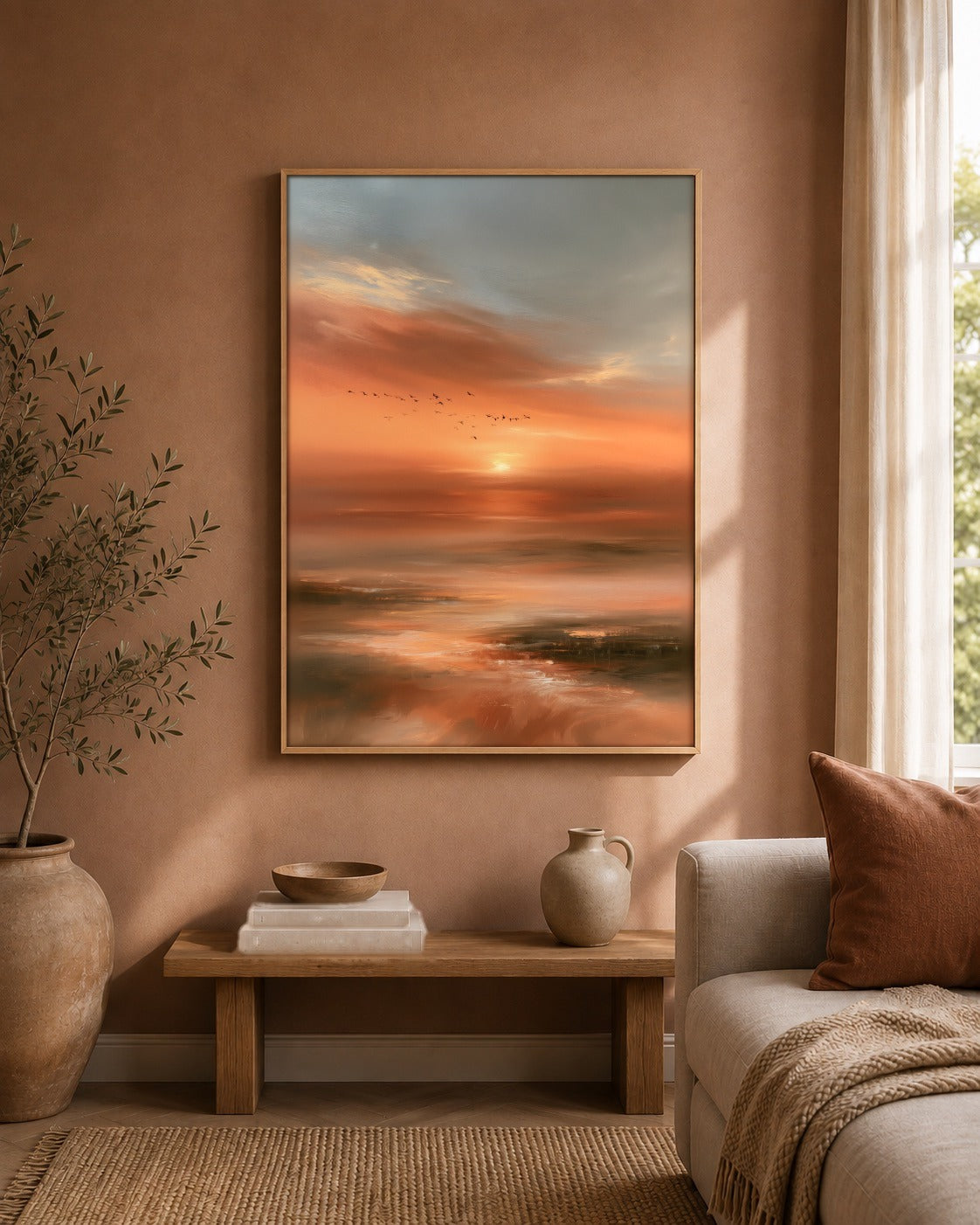 Evening Flight | Sunset Wall Art