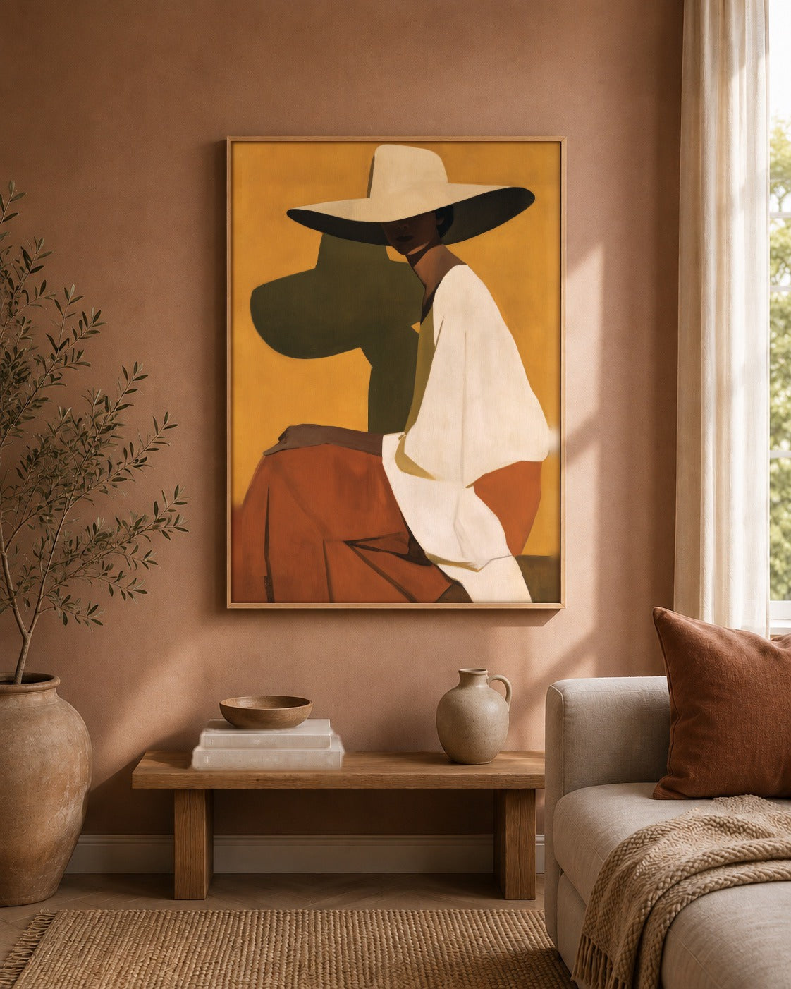 The Wide Brim figurative artwork interior view