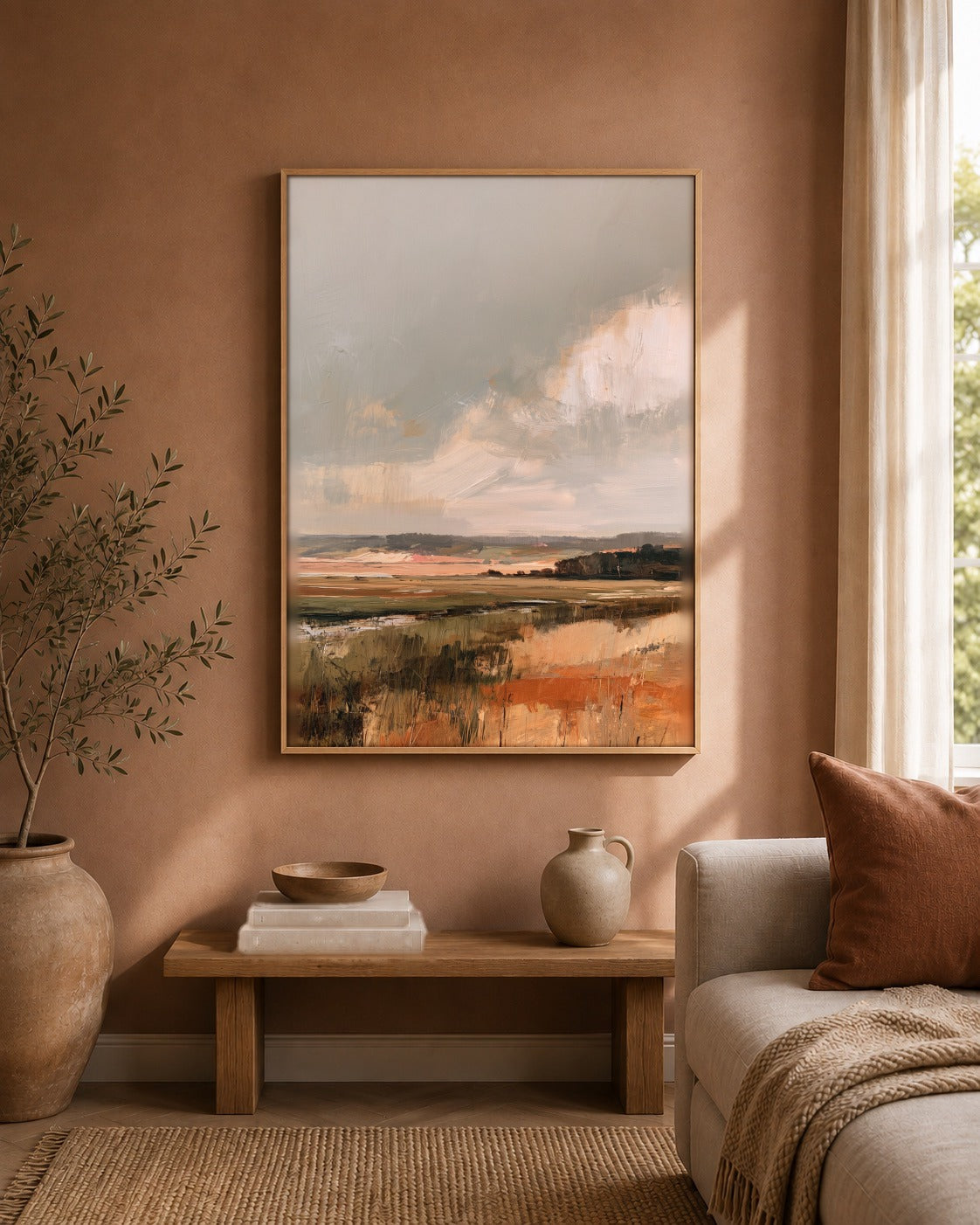 Across the Marsh landscape artwork interior view