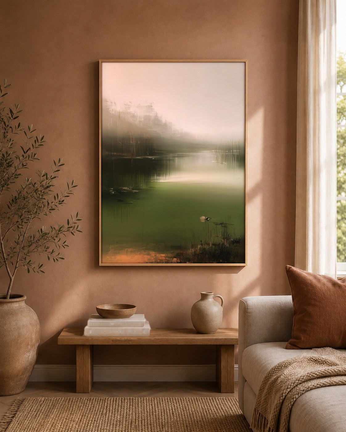 The Mist Channel landscape artwork interior view