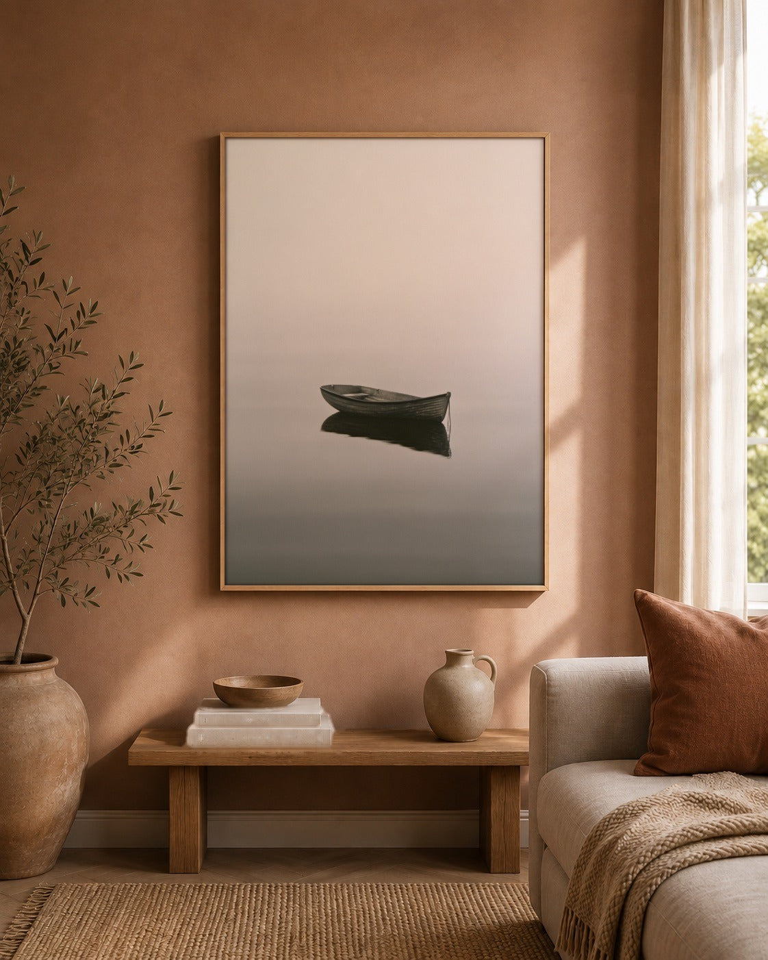 The Waiting Boat artwork interior view