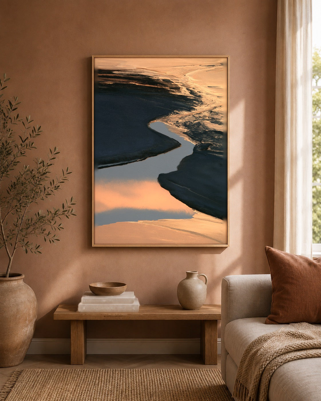 The Inlet shoreline artwork interior view