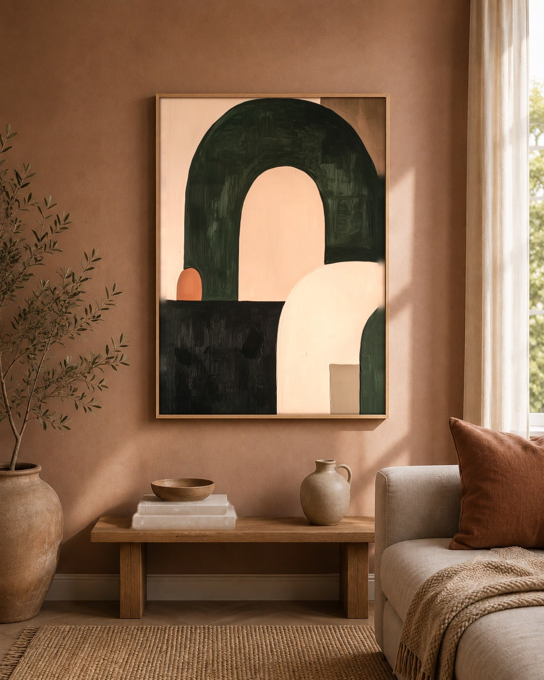 Wabi Form abstract artwork interior view